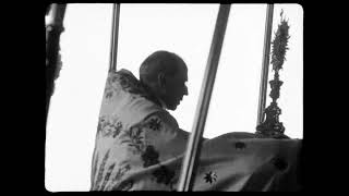 Pope Pius XII leads Corpus Christi Procession at the Vatican 1950 HD [upl. by Learsi]