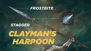 Elden Ring  Claymans Harpoon  Spear With INFUSABLE Intelligence Scaling I INT [upl. by Noslien559]