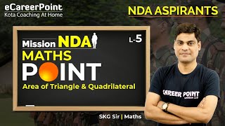 Point Lecture  5  NDA Aspirants  Maths  SKG Sir  eCareerPointJEE [upl. by Auoh447]