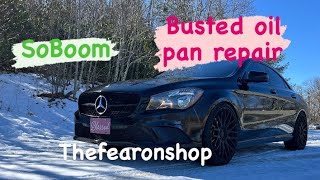 2016 CLA 250 oil pan replacement episode 117 [upl. by Yras]