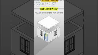 Exploded View in Revit shorts revit [upl. by Nosirrah22]