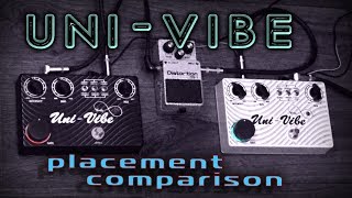 UniVibe placement comparison before or after overdrive [upl. by Jean-Claude]