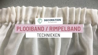 Plooiband en Rimpelband  Textiel techniek [upl. by Gnahc]