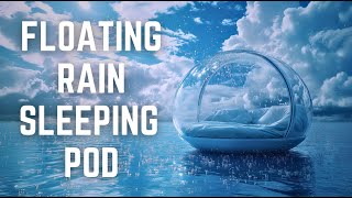 FLOATING RAIN SLEEPING POD  12 Hours  Black Screen  No Midway Ads  Sleep Relax Focus [upl. by Pernell118]