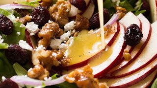 Apple Salad with Walnuts and Cranberries [upl. by Mikkel]