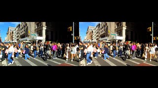 3DNY Streets of NYC  Full 3D SBS Spatial Video  Binaural Sound [upl. by Ernest]