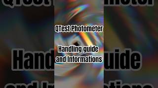 QTest photometer handling guide Simple digital Evaluation of substances🔬💊 [upl. by Portie]