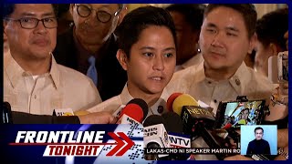 Rep Sandro Marcos iginiit na sanay na silang magama sa siraan sa pulitika  Frontline Tonight [upl. by Ebert]