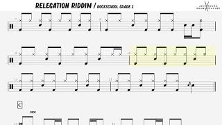 How to Play Relegation Riddim  Rockschool Drums Grade 2 [upl. by Ilecara]