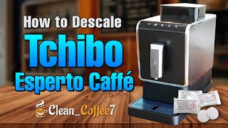 How to descale Tchibo coffee machine Esperto Caffe [upl. by Emsoc]