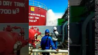 HSD Tank Fire Fighting foam system cw Foam Chamber [upl. by Jolanta]