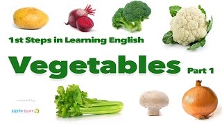 Pronounce VEGETABLES in British English PART 1  Vocabulary with Pictures [upl. by Nhabois130]