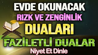 EVDE OKUNACAK RIZK DUALARI DİNLE Faziletli Dualar [upl. by Neelear]