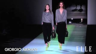 Défilé Giorgio Armani AutomneHiver 20142015 [upl. by Boiney989]