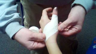 HF AT Aides How to Tape a Thumb [upl. by Artimas]