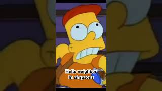 Hello neighbor in Simpsons [upl. by Fabian]