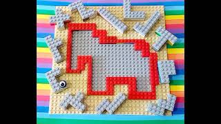 Pentomino elephant lego puzzle [upl. by Viscardi]