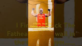 Hung the fathead in the garagegym likeandsubscribe tonytduesonyoutube workoutmotivation fitness [upl. by Mei]