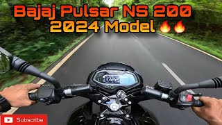 Ride with Bajaj Pulsar NS 200 BS6 2024 model  Short Ride Review amp Problems [upl. by Noswad]