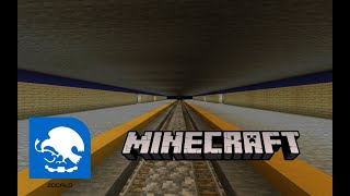 Metro Zócalo Tenochtitlán en Minecraft PE  Minecraft CDMX [upl. by Keith]