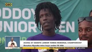 ACCRA DONATUS NYAABA WINS GT ODDOYE JUNIOR TENNIS MEMORIAL CHAMPIONSHIP [upl. by Namwen]