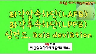 Left fascicular blockhemiblock 좌각앞속차단 좌각뒷속차단 심전도ecg axis deviation [upl. by Hibben]