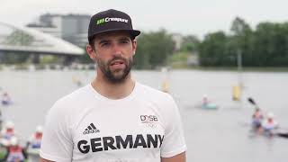 Hannes Aigner Germany Kayak Cross Slalom  Paris 2024 Olympics preparation [upl. by Ahsienat]