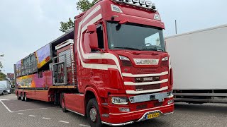 Kermis Zaandam 2024 Transport en opbouw [upl. by Gray982]