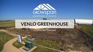 GrowSpan Venlo Greenhouse Construction – Time Lapse [upl. by Dlaner964]