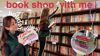 book shop with me holiday book shopping  book haul 📚❄️  bookmas day 1 [upl. by Nnazil]