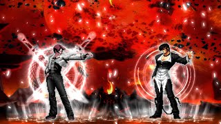 KOF Mugen Sachiel Kyo VS Boss IoriON [upl. by Ylluz232]