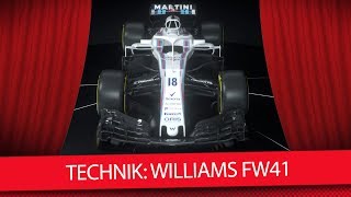 Formel 1 Autos 2018 Der neue Williams FW41 TechnikCheck [upl. by Scoles]