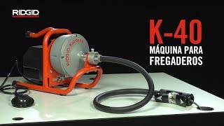 RIDGID Máquina para fregaderos K40 [upl. by Eblehs]