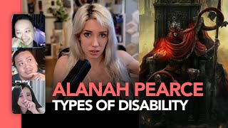 Alanah Pearce talks about the types of disability bakit madaming nagalit [upl. by Naivat]