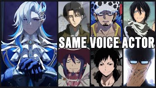 Neuvillette Voice Actors in Anime Roles Kamiya Hiroshi LeviYatoIzayaMephistoTrafalgarLaw [upl. by Atram]