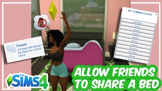 HOW TO LET SIMS SHARE A BED NO MATTER THE RELATIONSHIP  The Sims 4 MCCC MOD [upl. by Ycram134]