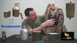 Bundeswehr 3 Piece Canteen  Waterbottle Review  German Army [upl. by Worthington]