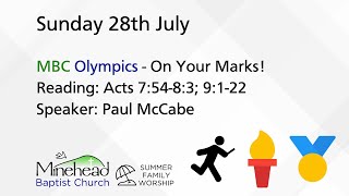 Sunday 28th July  10am  MBC Olympics  On Your Marks [upl. by Otnas630]