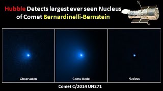 Hubble Telescope Detects largest ever seen Megacomet BernardinelliBerstein [upl. by Luhar]