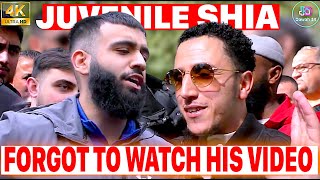 JUVENILE SHIA TRIED TO JUSTIFY SHIAISM SHAMSI SPEAKERS CORNER [upl. by Buchbinder]