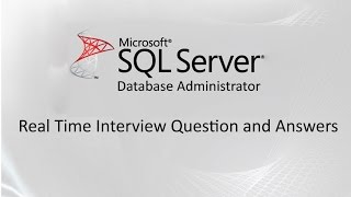 Ms SQL Server DBA experienced interview questions and answers  04 [upl. by Schalles]