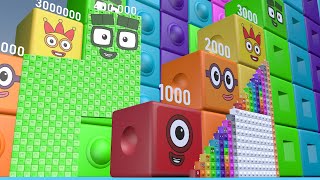 Numberblocks Puzzle Step Squad 400 400000 20000000 BILLION BIGGEST Numberblocks Numbers [upl. by Hnacogn]