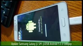 Update Samsung Galaxy J1 SMJ105B to Android 511 Lollipop [upl. by Esiuole973]