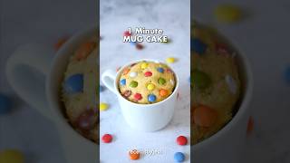 1 Minute MampMs MUG CAKE ❤️  Easy Microwave Desserts [upl. by Eciryt917]