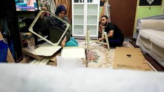 Unboxing IKEA quotFABRIKORquot Display Cabinet [upl. by Savill]