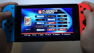 Atari Flashback Classics 150 games  testing multiple games Nintendo Switch [upl. by Dewitt]