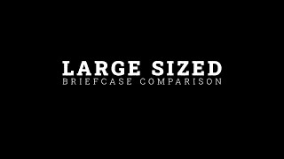 Large Sized Briefcase Comparison [upl. by Asilrahc783]