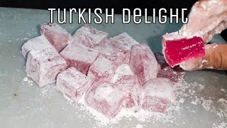 Authentic Turkish Delight Recipe Without Cream Of TarTar  Lokum Recipe  Only 2 Main Ingredients [upl. by Anirbes]