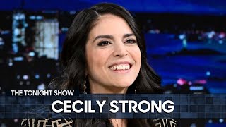 Cecily Strong Spills on Her SNL Departure and Why She Displays Wigs in Her Home  The Tonight Show [upl. by Ariamo]