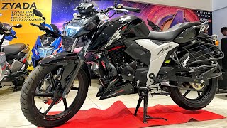 All New 2022 Model TVS Apache RTR 160 4v 🔥  Glossy Black   Detailed Review ✅ Apache 160 4v [upl. by Keel]